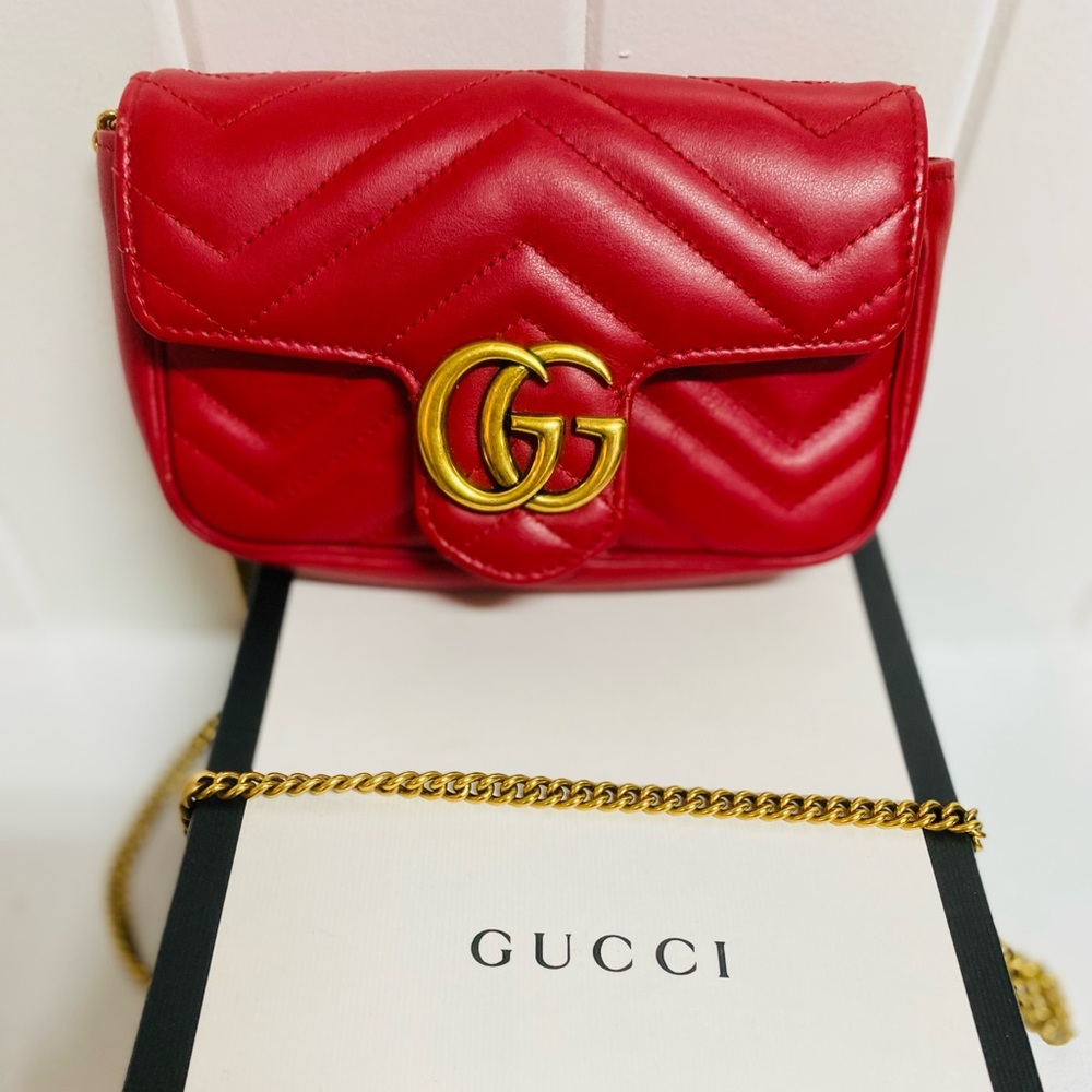 GUCCI SUPER MINI MORMONT CONVERTIBLE HANDBAG